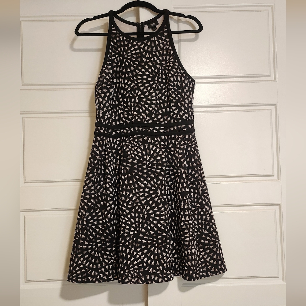 Mossimo Black and White Patterned Kids Dress